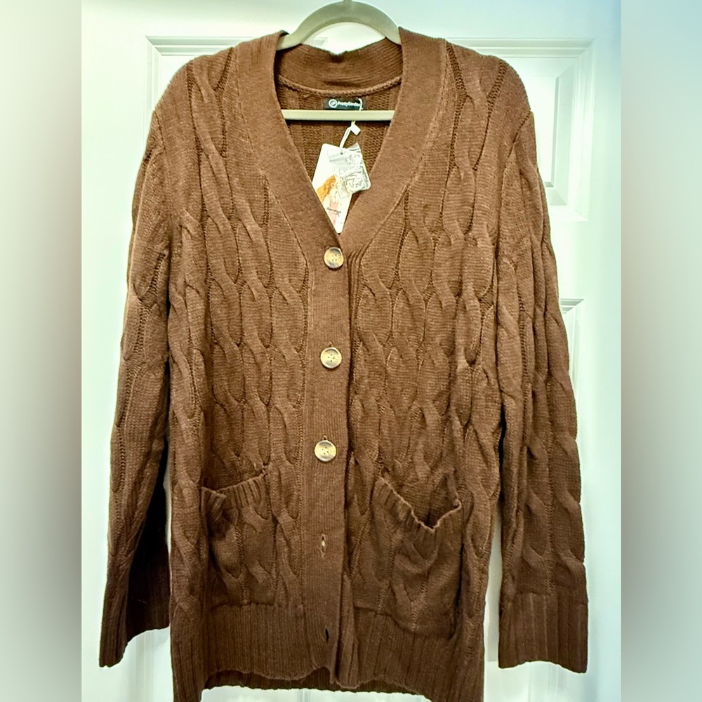 Cozy Cable Knit Button Cardigan